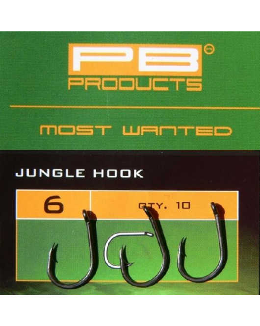 Jungle Hook size 6, dull finish, brown color, 10 buc/plic Jungle Hook size 6, dull finish, brown color, 10 buc/plic