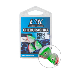 L&amp;K CHEBURASHKA FISH HEAD 8g 3buc/plic