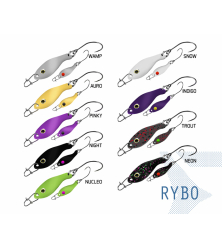 Lingurita oscilanta Delphin RYBO 0.5g SNOW Hook #8 Snap 00