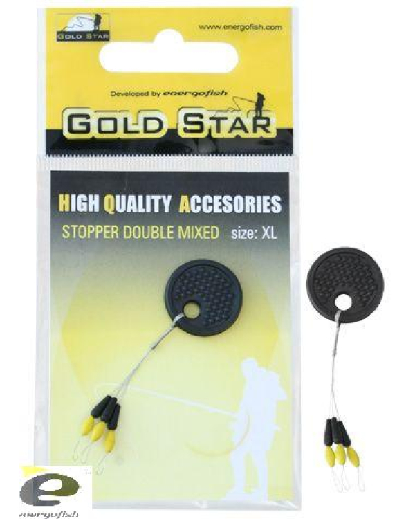 Opritor Dublu GS Negru/Galben L