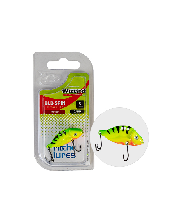 OSCILANTA WIZARD BLD SPIN CARP 8GR YELLOW RED HEAD