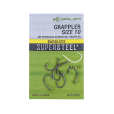 KORUM GRAPPLER HOOK SIZE 12 BARBED (10)