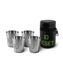 Set de păhărele inox Delphin RESET 4v1 4x30ml