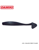 Damiki Jumble Shad 10.2CM (4\'\') - 418 (Black Red Flake) Damiki Jumble Shad 10.2CM (4\'\') - 418 (Black Red Flake)