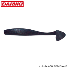Damiki Jumble Shad 10.2CM (4'') - 418 (Black Red Flake)