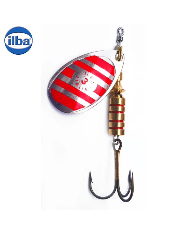 Ilba rotativa Tondo Silver/Red Zebra (argint cu dungi rosii) - nr.1/3gr (21111)