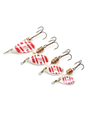Ilba rotativa Tondo Silver/Red Zebra (argint cu dungi rosii) - nr.1/3gr (21111)