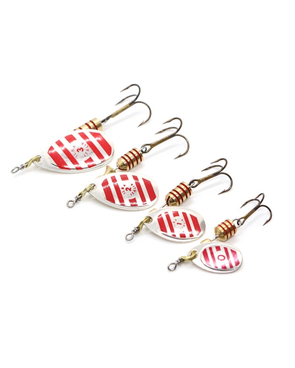 Ilba rotativa Tondo Silver/Red Zebra (argint cu dungi rosii) - nr.1/3gr (21111)