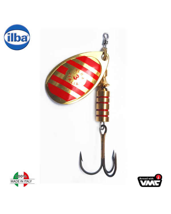 Ilba rotativa Tondo Gold/Red Zebra (aurie cu dungi rosii) - nr.2/5gr (21212)