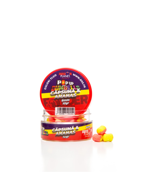 DUMBELLS BICOLOR METHOD FEEDER CAPSUNA & ANANAS 6mm 10g