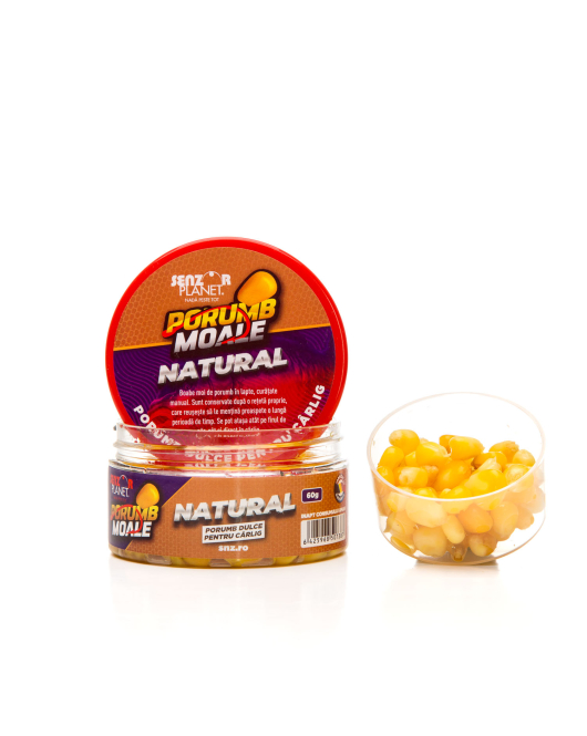 PORUMB MOALE PENTRU CARLIG NATURAL 60g PORUMB MOALE PENTRU CARLIG NATURAL 60g