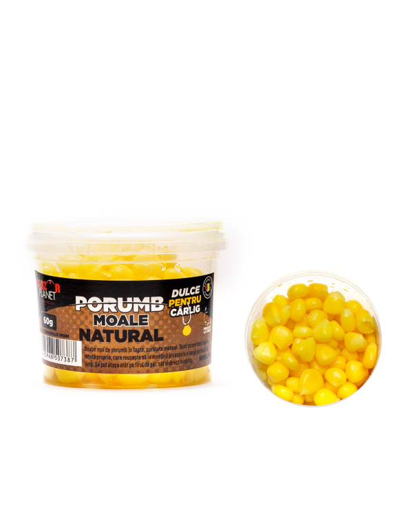 PORUMB MOALE PENTRU CARLIG NATURAL 60g