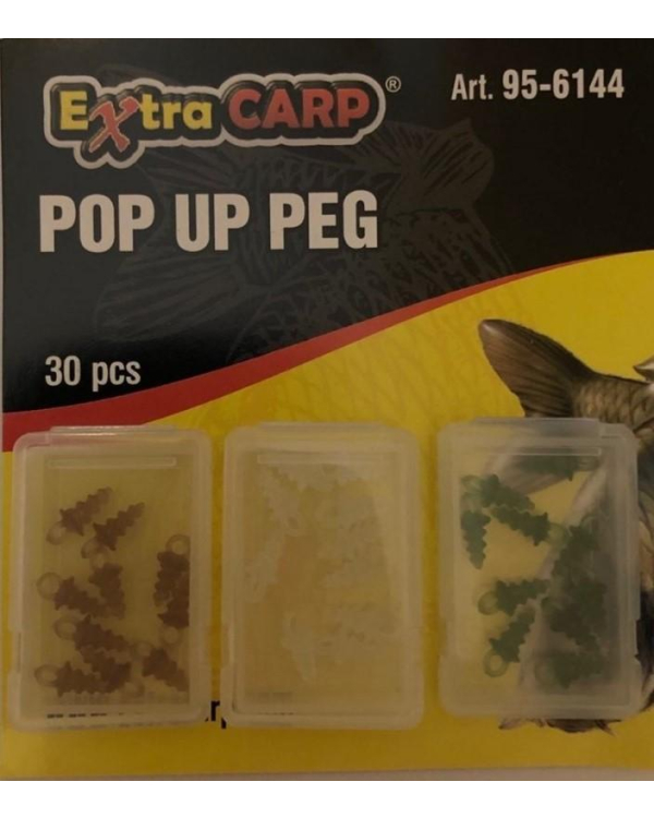 Surub momeala plastic trei culori 30 buc.(marou, verde, transparent)