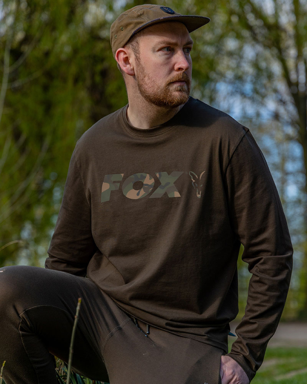 Tricou Fox Khaki / Camo LS - XXL