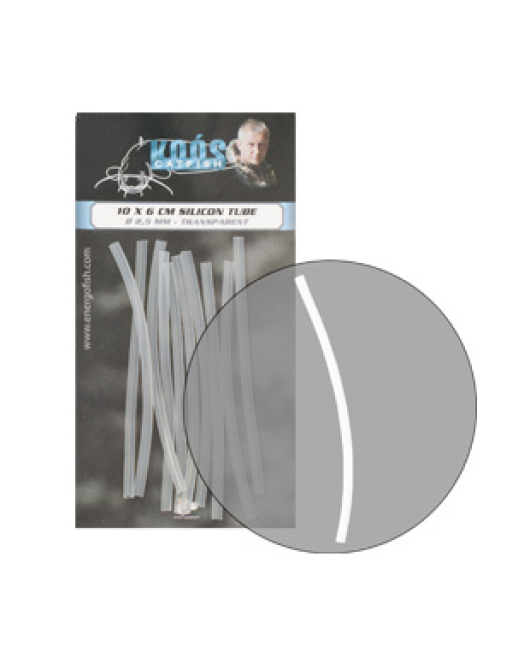Tub Silicon Transparent Koos Catfish 2,5mm 10buc/